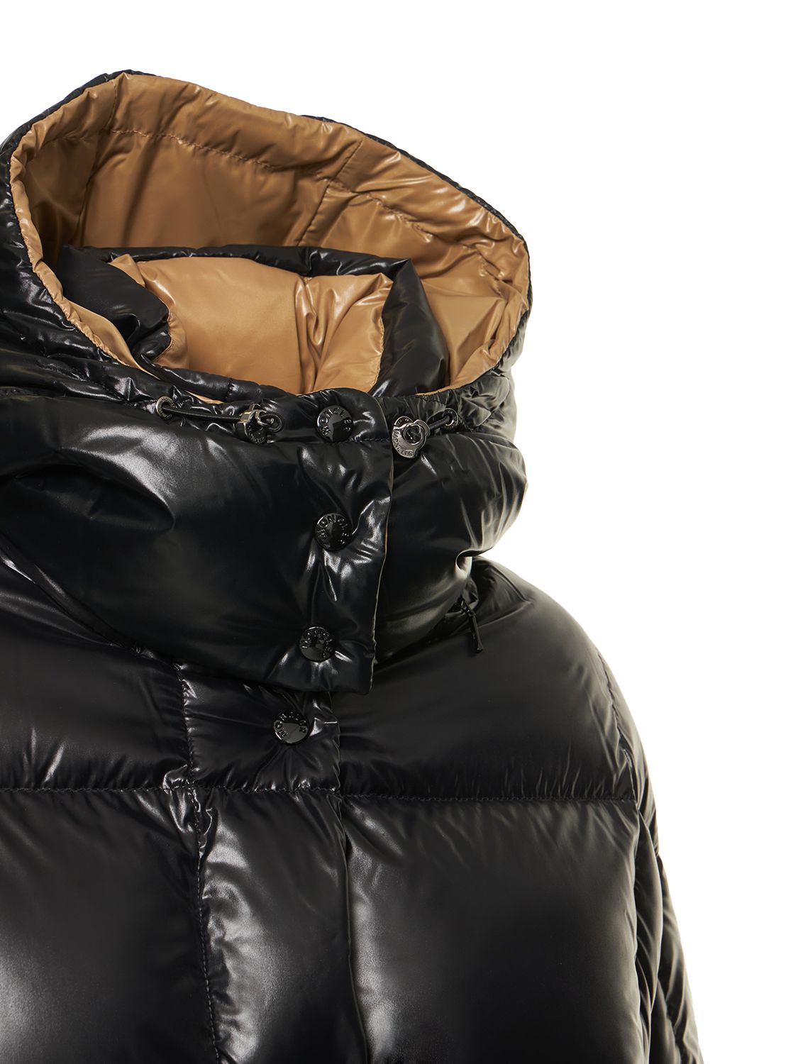 Shop Moncler Parana Nylon Down Jacket In Black