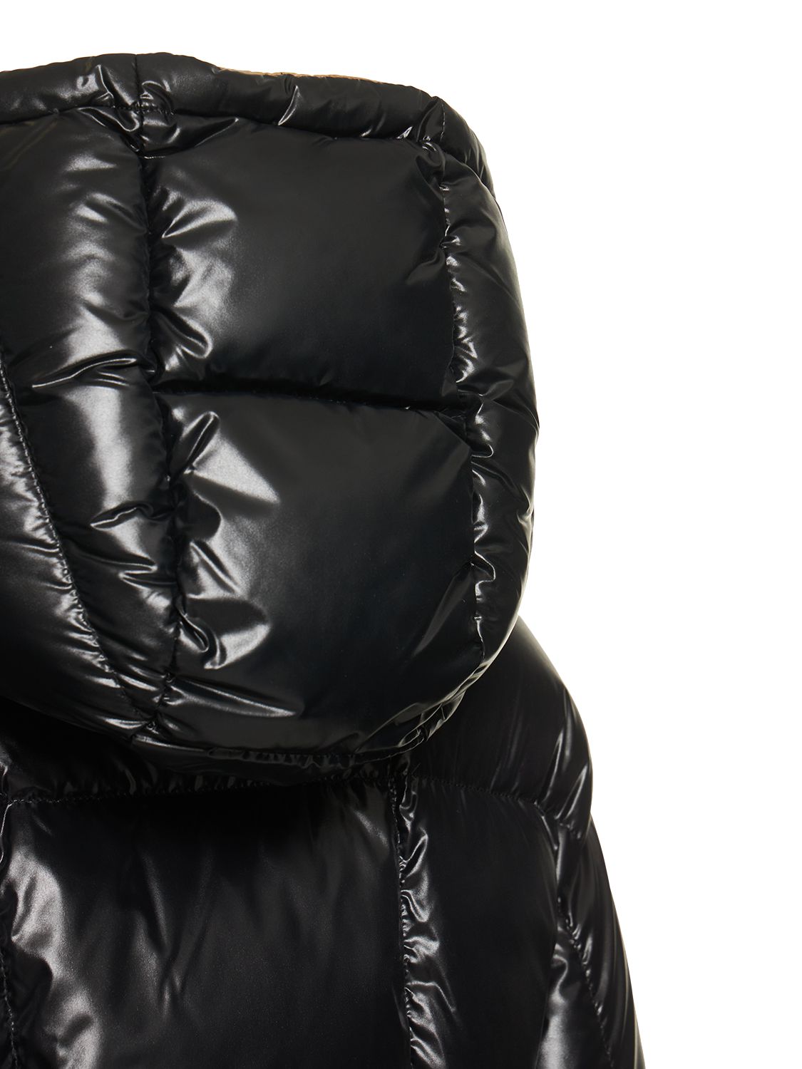 Shop Moncler Parana Nylon Down Jacket In Black