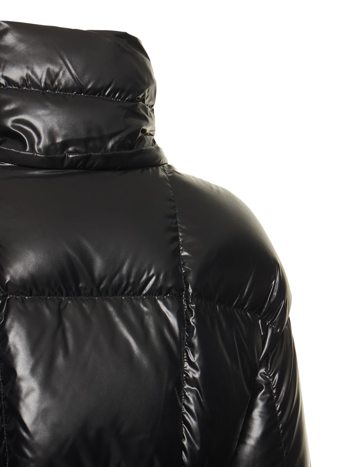 Shop Moncler Parana Nylon Down Jacket In Black