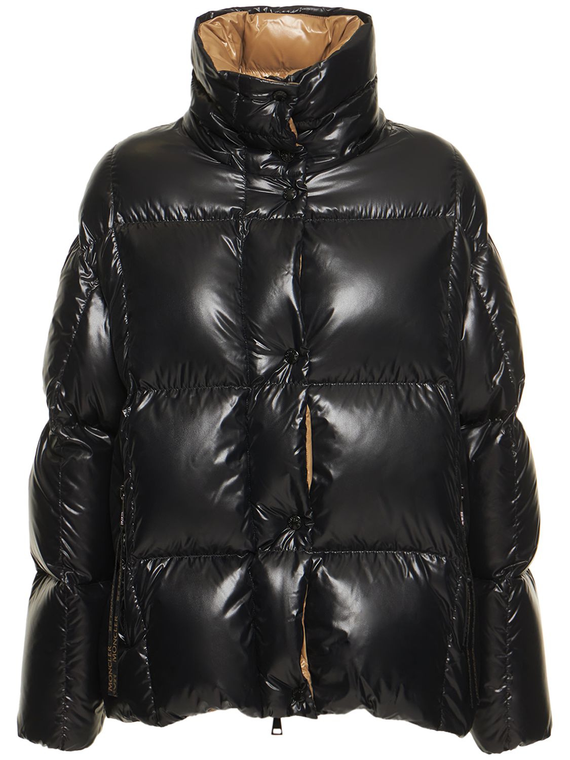 Shop Moncler Parana Nylon Down Jacket In Black