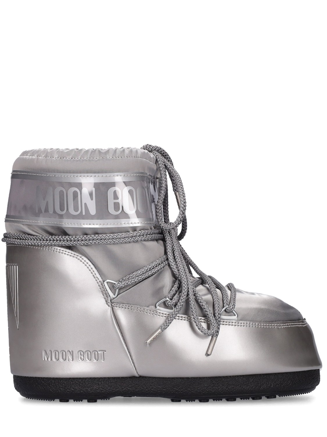 Moon Boot Icon Low Glance Boot In Silver