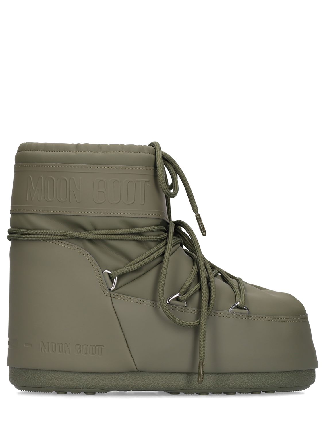 Moon Boot Low Icon Rubber  In Khaki