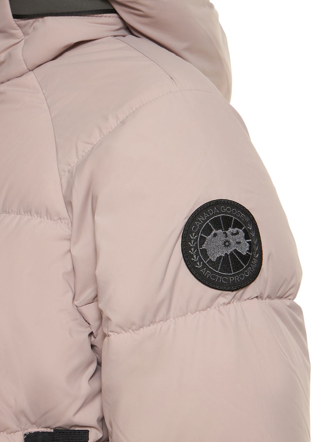 Shop Canada Goose Junction Recycled Nylon Down Parka In Lucent Rose