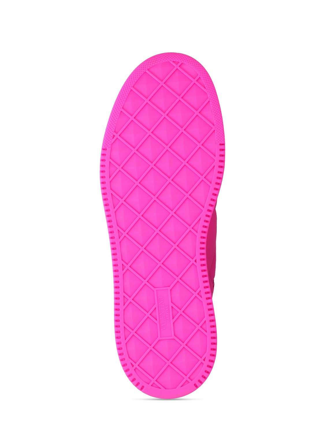 Valentino Men's One Stud Xl Low-top Napa Leather Sneakers In Fuchsia