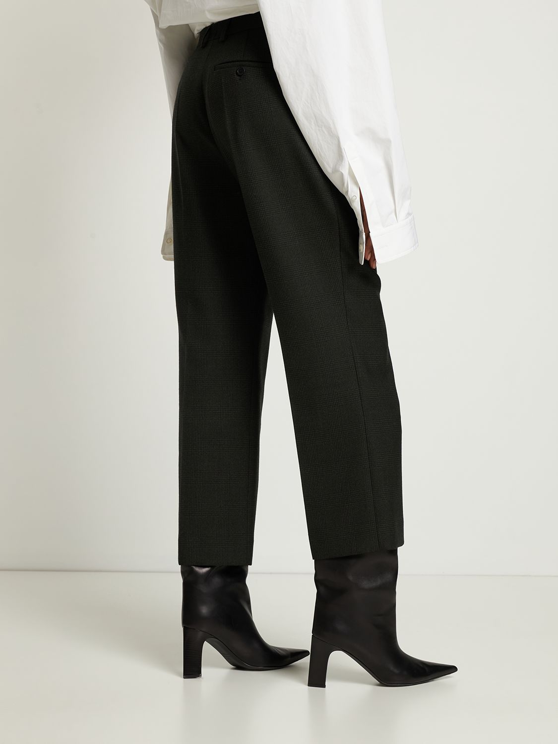  Balenciaga Pantaloni Cropped In Lana 
