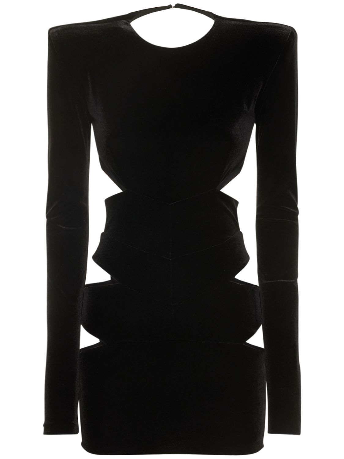 Robe Courte En Velours Ajourée - ALEXANDRE VAUTHIER - Modalova