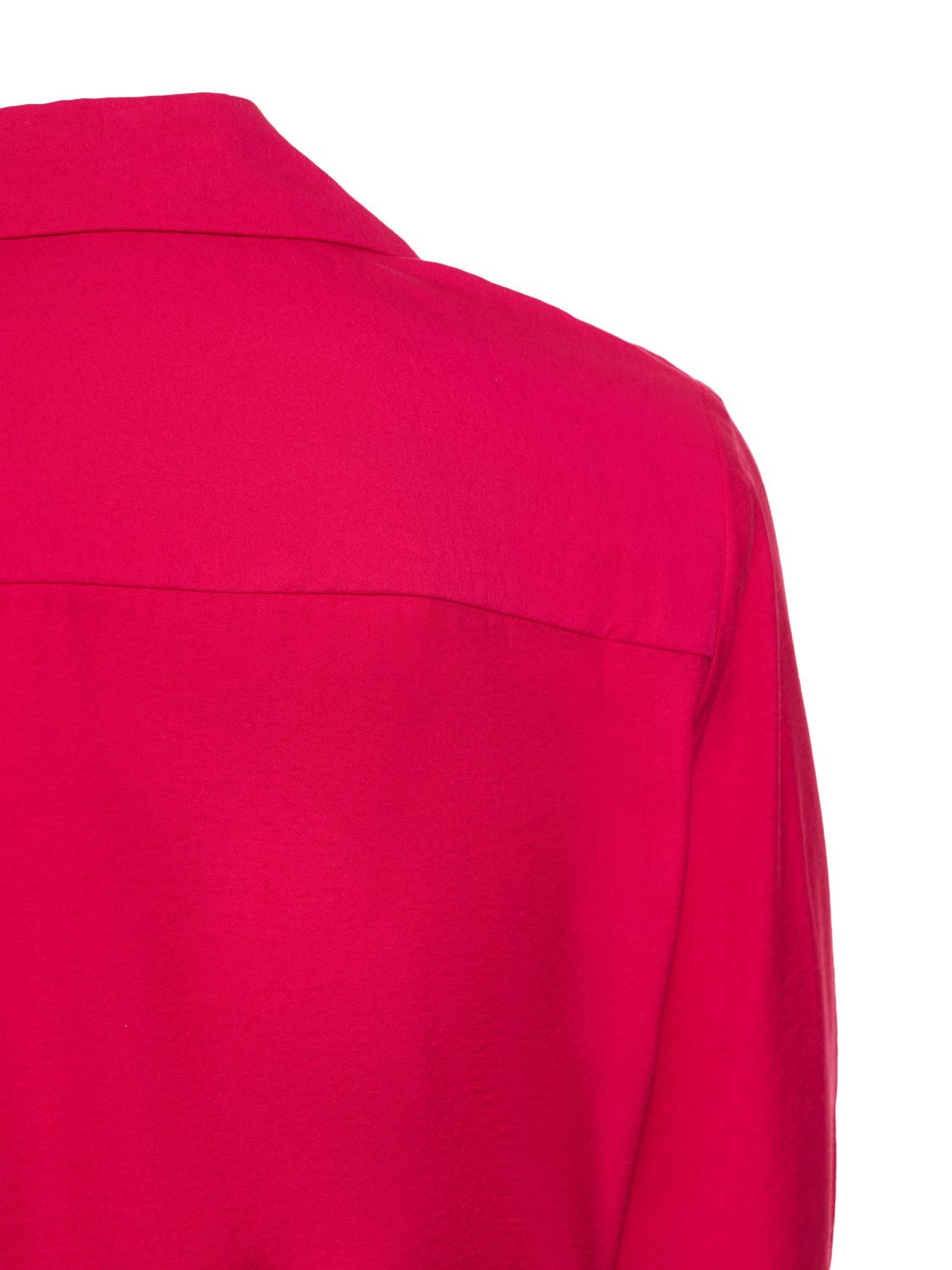 Jacquemus La Chemise Bahia Knotted Viscose Shirt In Pink