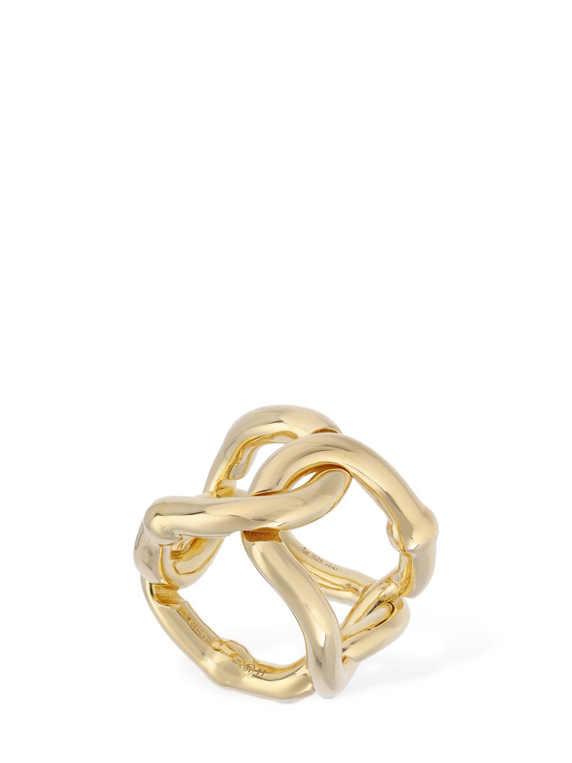 Gold Finish Sterling Silver Ring