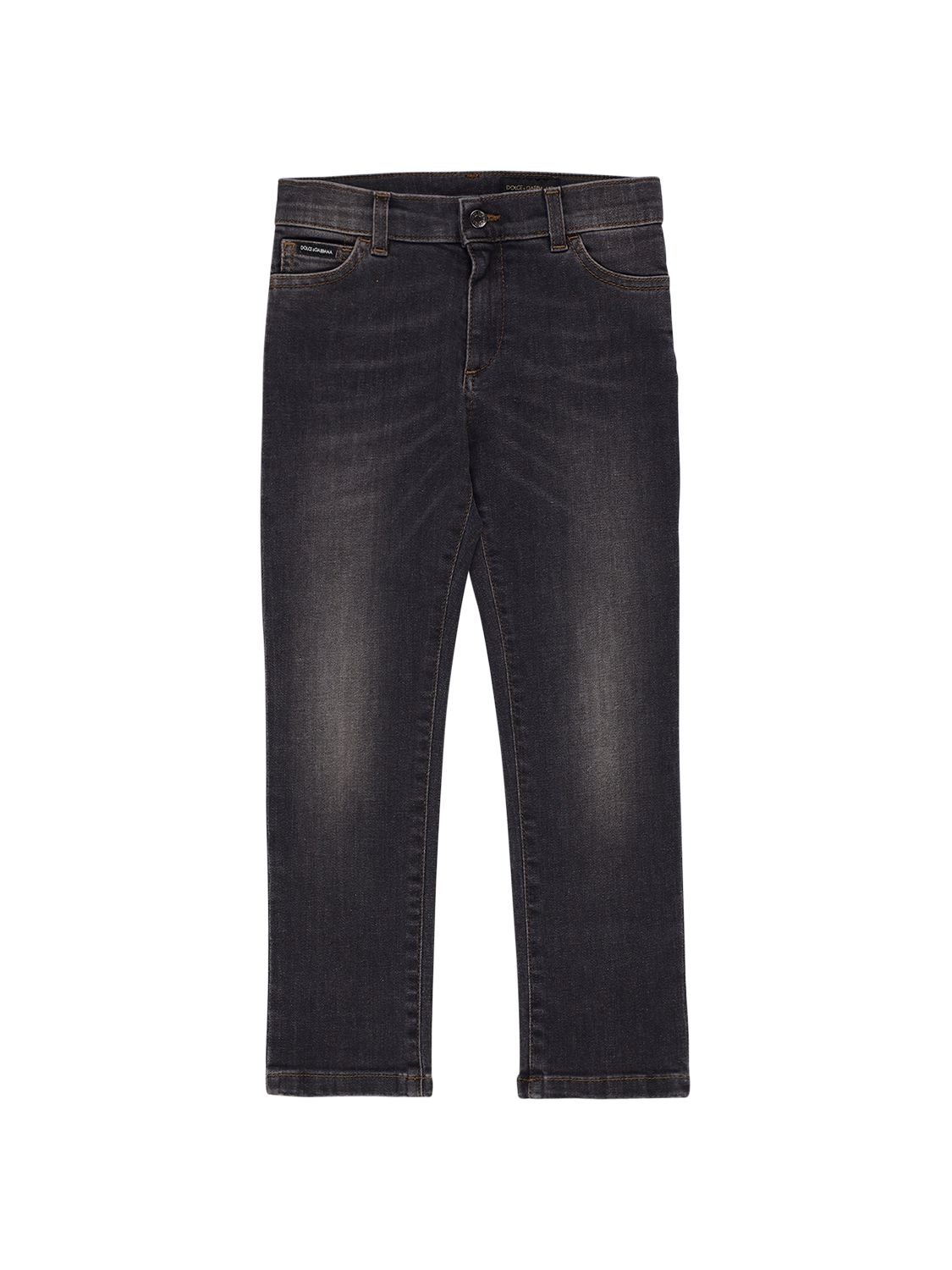 DOLCE & GABBANA Stonewashed Cotton Denim Jeans
