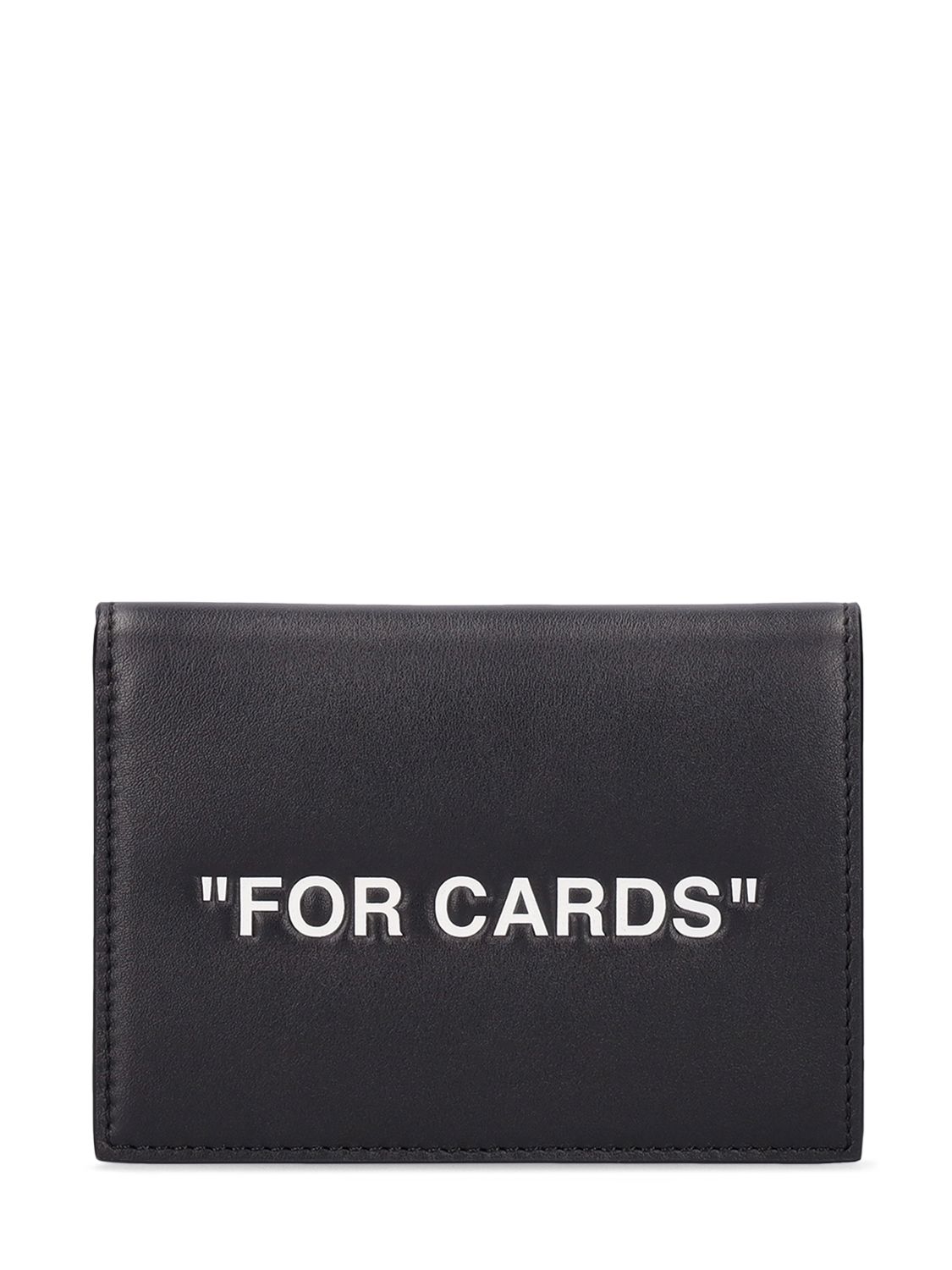 "for Cards" Folded Leather Card Holder