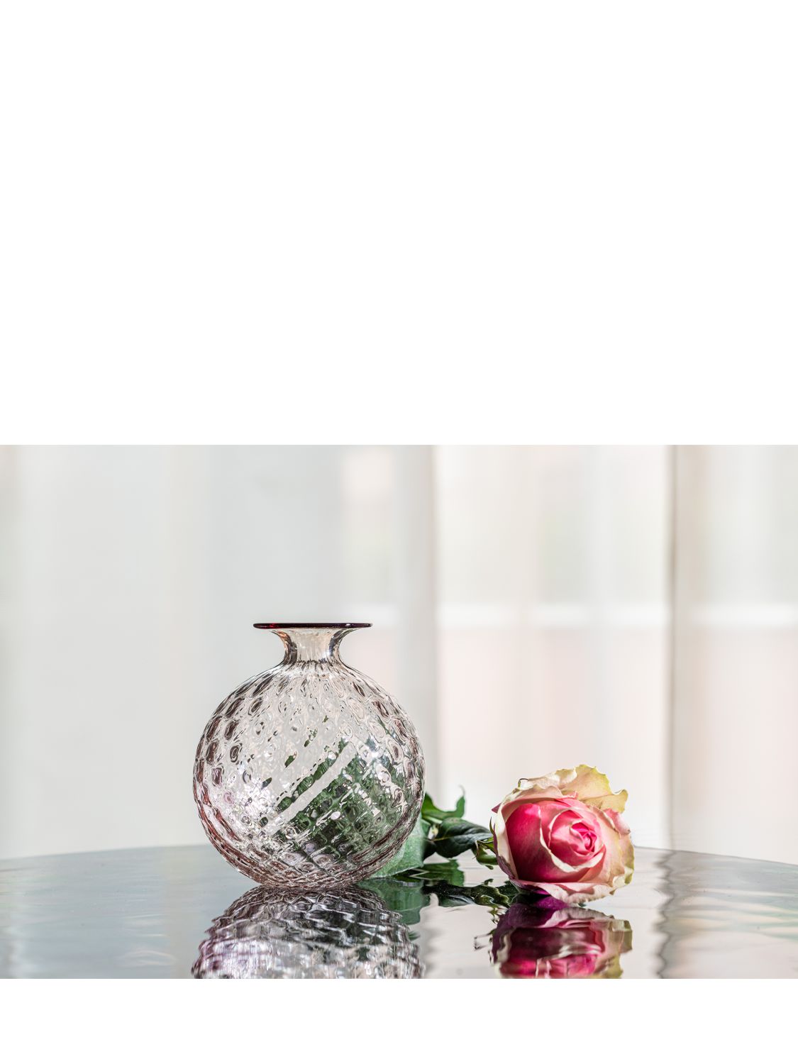 Shop Venini Monofiori Balloton Medium Vase In Pink