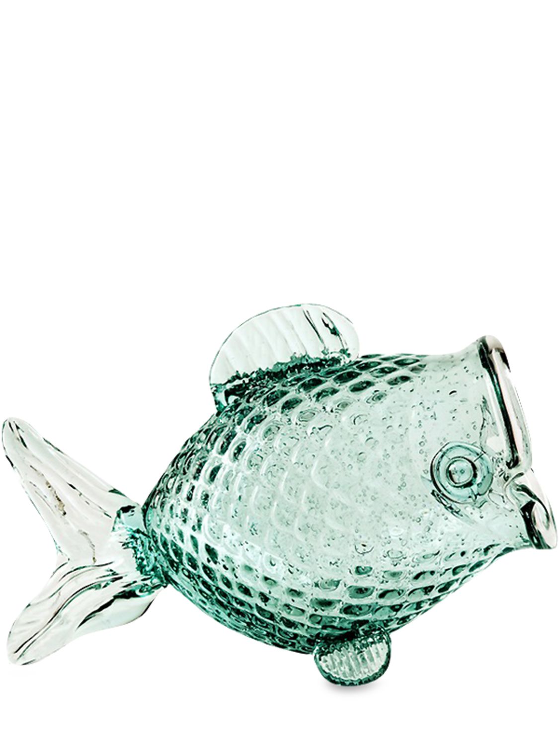Polspotten Fish Glass Jar In Green