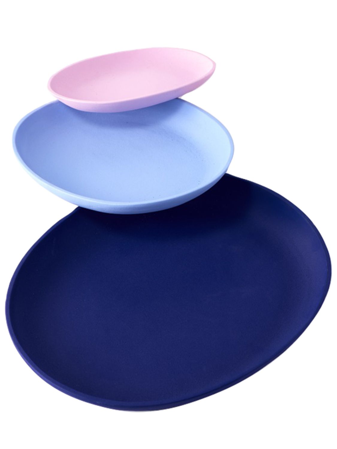 Pols Potten Set Of 3 Decorative Greek Trays In Multicolor
