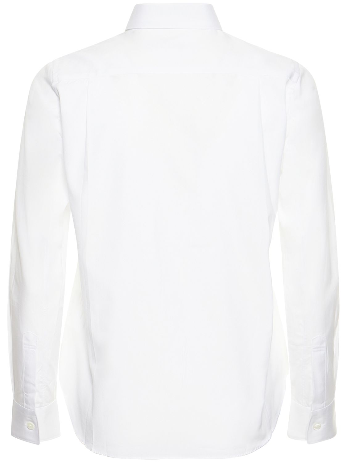 Shop Comme Des Garçons Play Logo Cotton Shirt In White