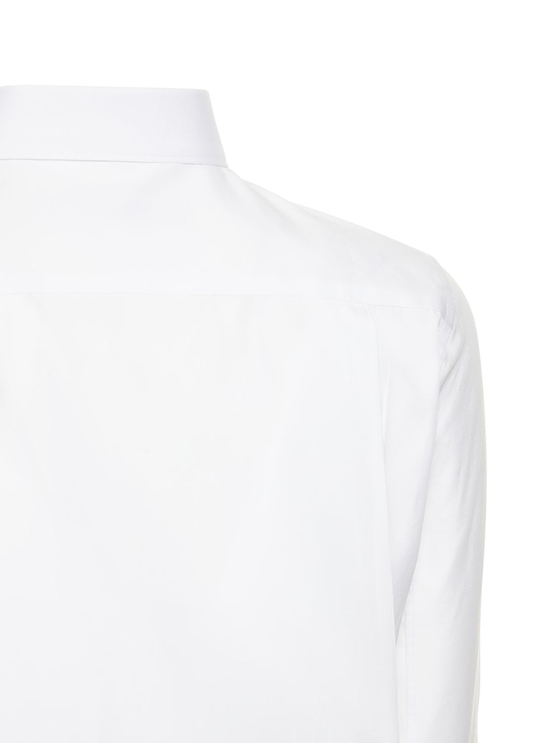 Shop Comme Des Garçons Play Logo Cotton Shirt In White