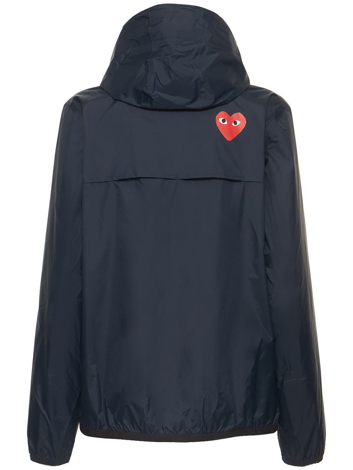 K-way Cdg Play Logo Nylon Zip Jacket