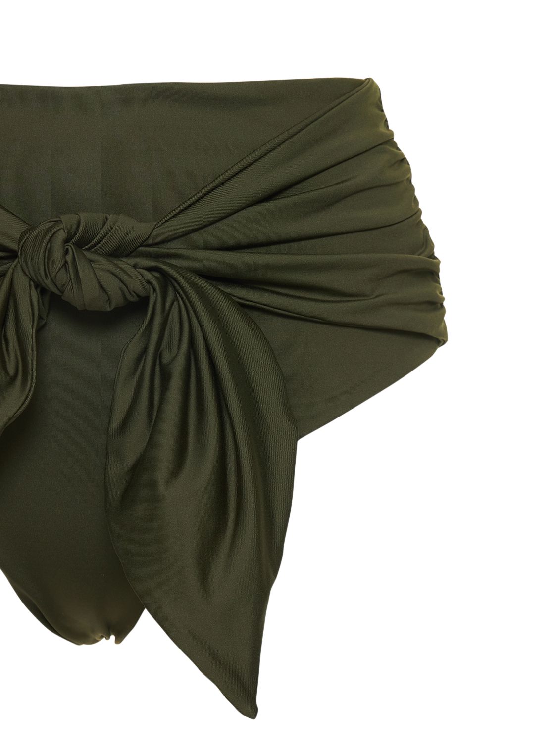 Shop Johanna Ortiz Algae La Mer Lycra Bikini Bottoms In Green