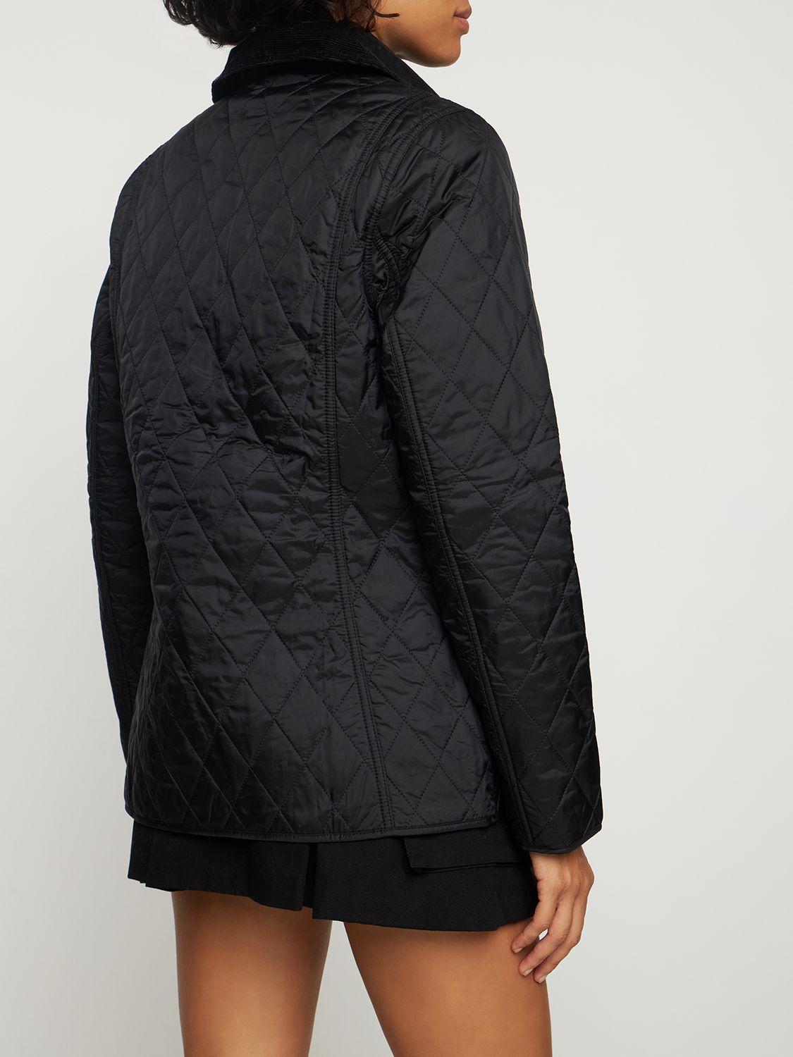 Shop Barbour Annandale Quilted Nylon Jacket In Schwarz