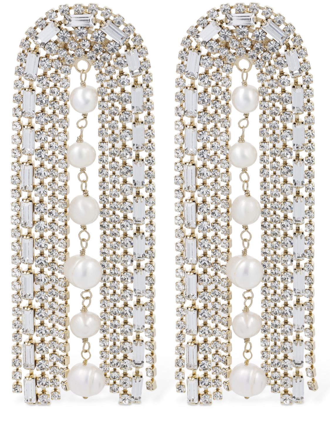 Megeve Crystal & Pearl Earrings