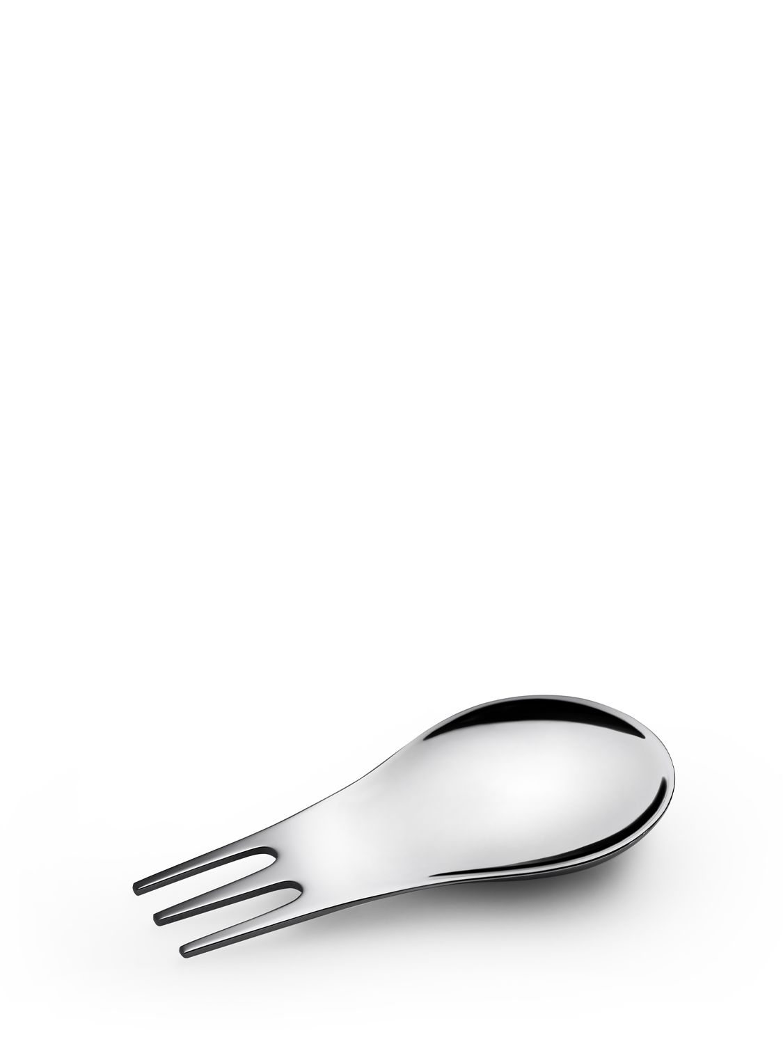 Shop Alessi Set Of 4 Moscardino Sporks In Silver