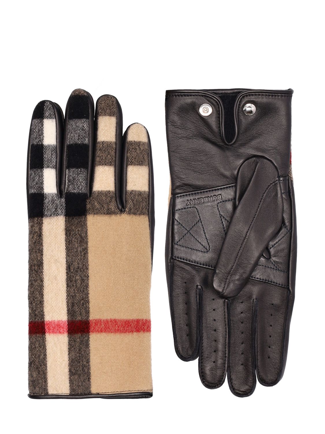 Gants En Laine Gabriel W22 - BURBERRY - Modalova