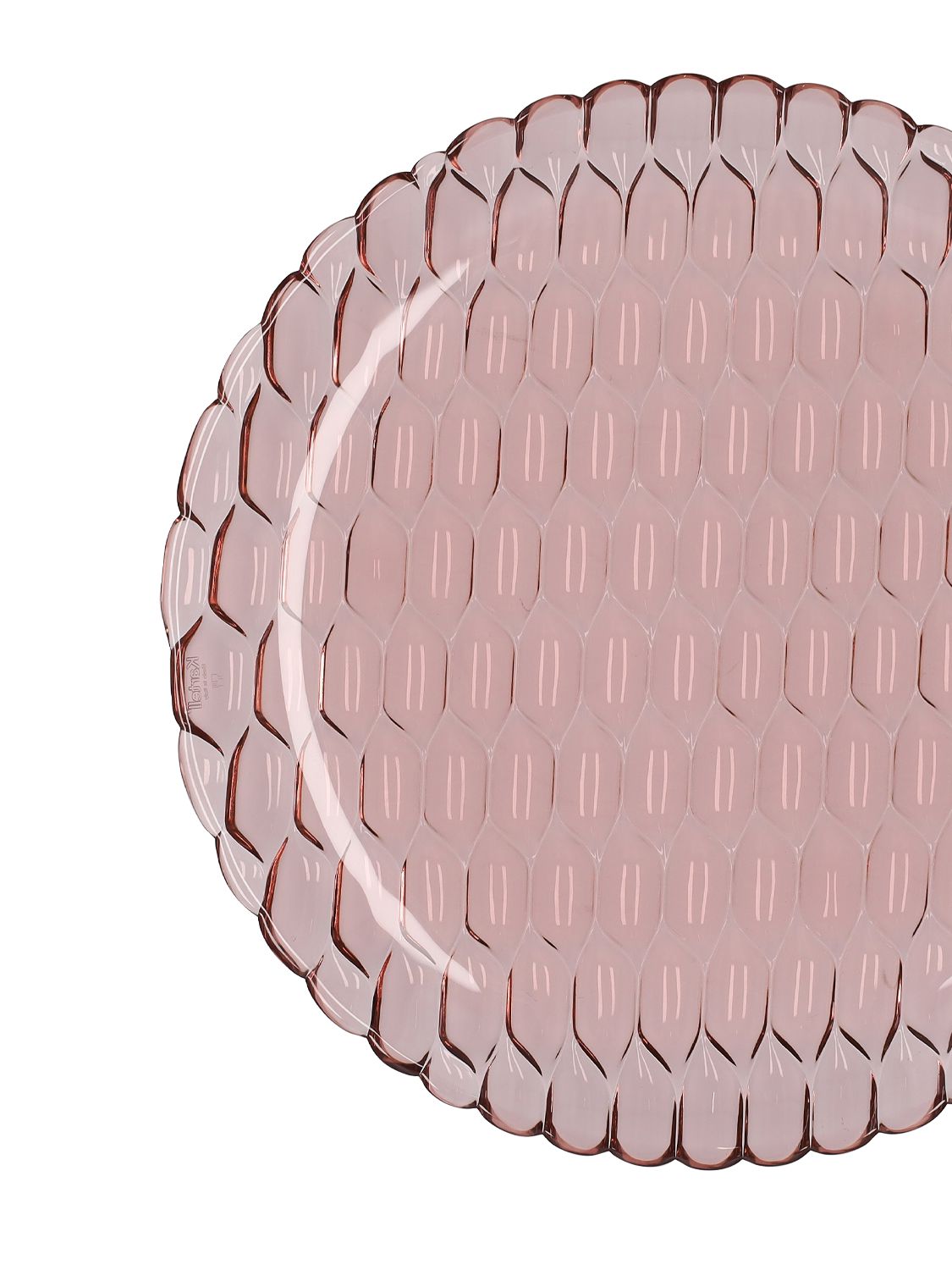 Shop Kartell Set Of 4 Jellies Family Plates In Pink