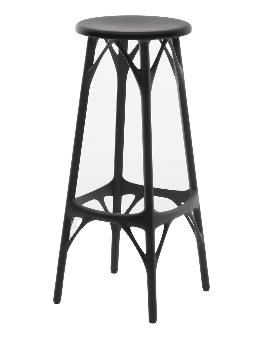 Kartell Set Of 2 A.i. Stool Light In Black