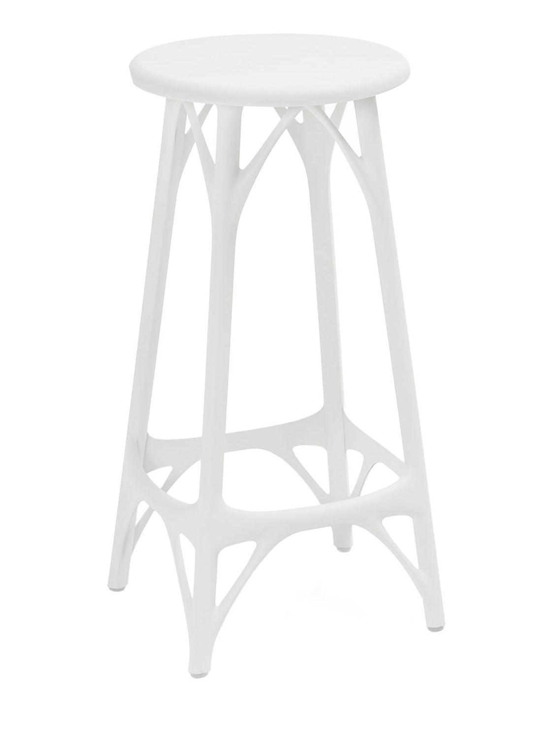 Kartell Set Of 2 A.i. Stool Light In White