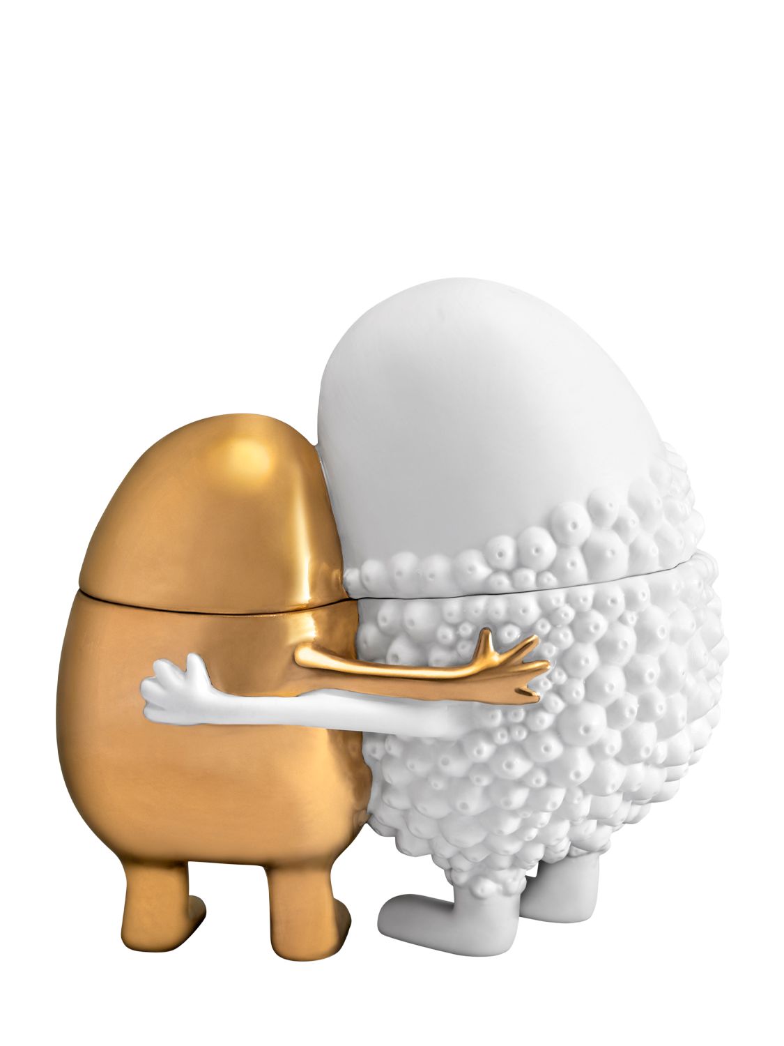 L'objet Haas Huggers Container In White/gold