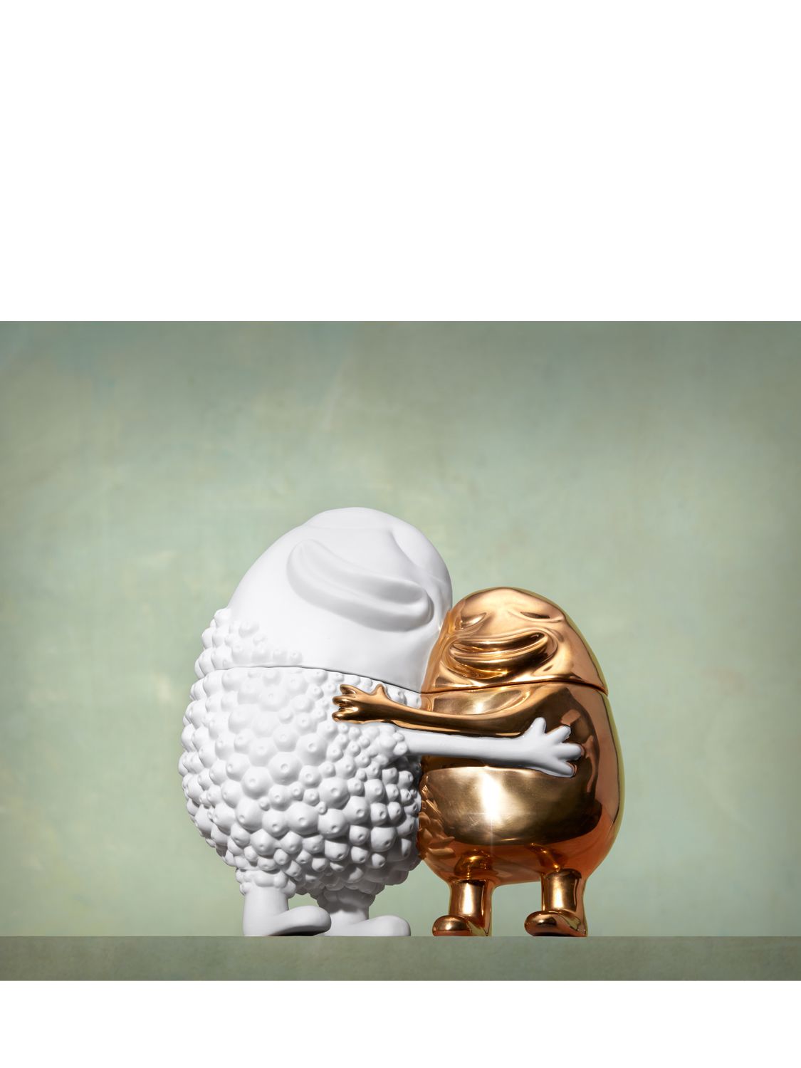 L'objet Haas Huggers Container In White/gold