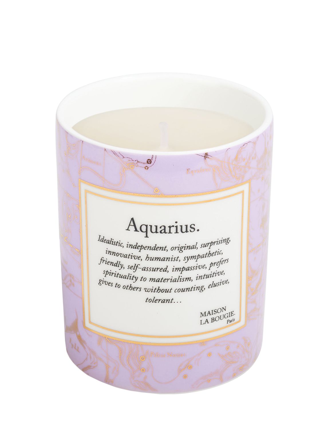 Shop Maison La Bougie 350gr Acquarium Zodiac Scented Candle In Purple