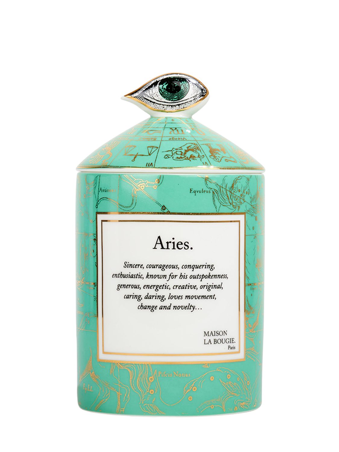 Maison La Bougie 350gr Aries Zodiac Scented Candle In Green
