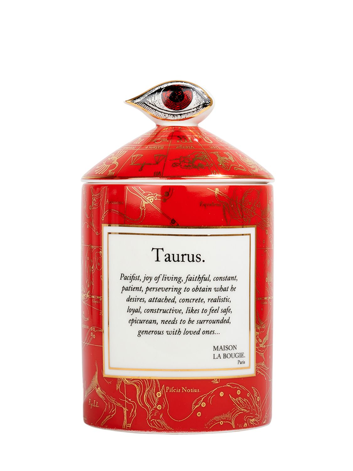Maison La Bougie 350gr Taurus Zodiac Scented Candle In Red