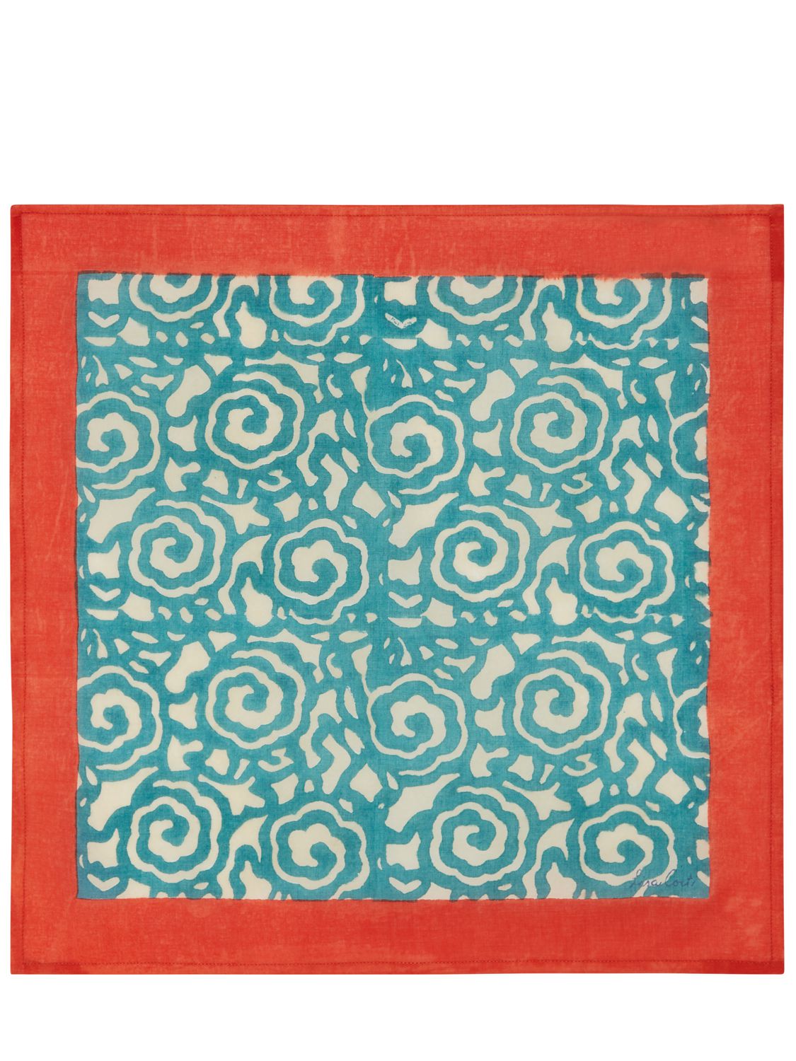 Lisa Corti Set Of 4 Knight Peacock Napkins In Multicolor