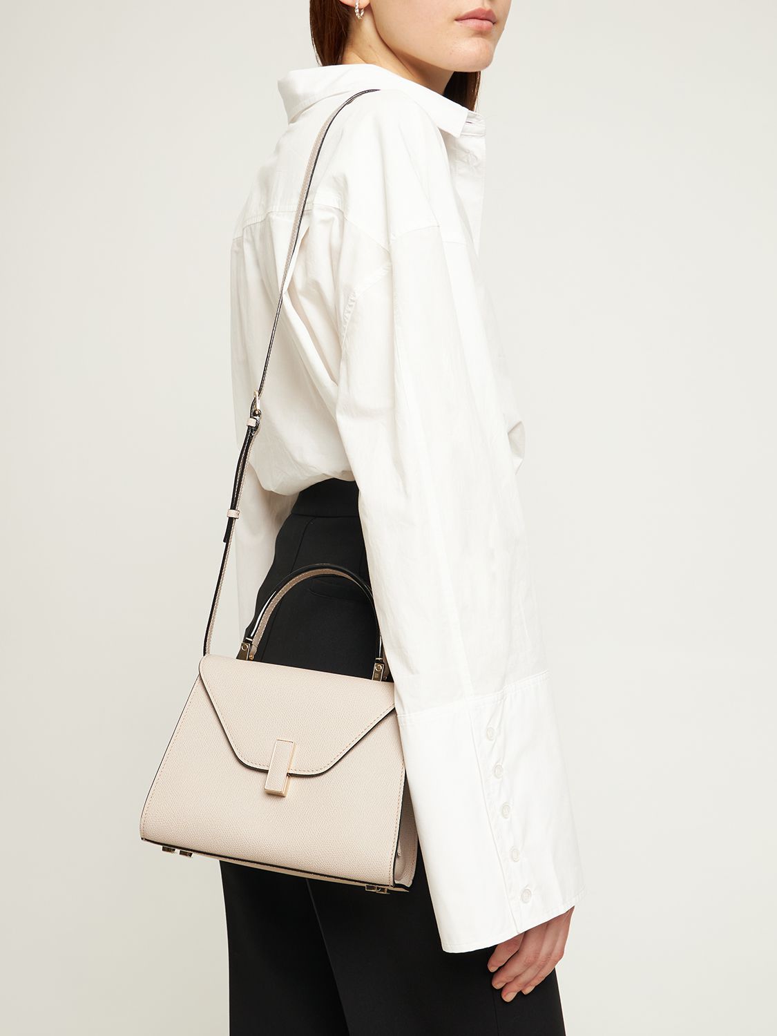 Mini Iside Grained Leather Bag