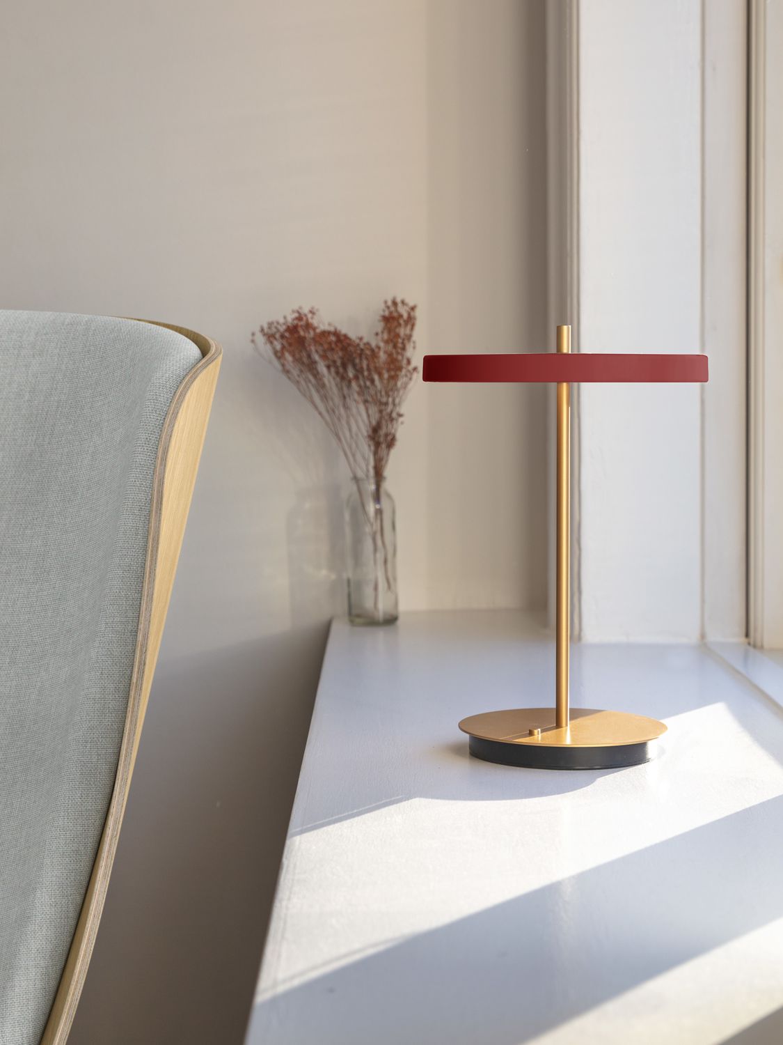 Shop Umage Asteria Move Table Lamp In Ruby Red