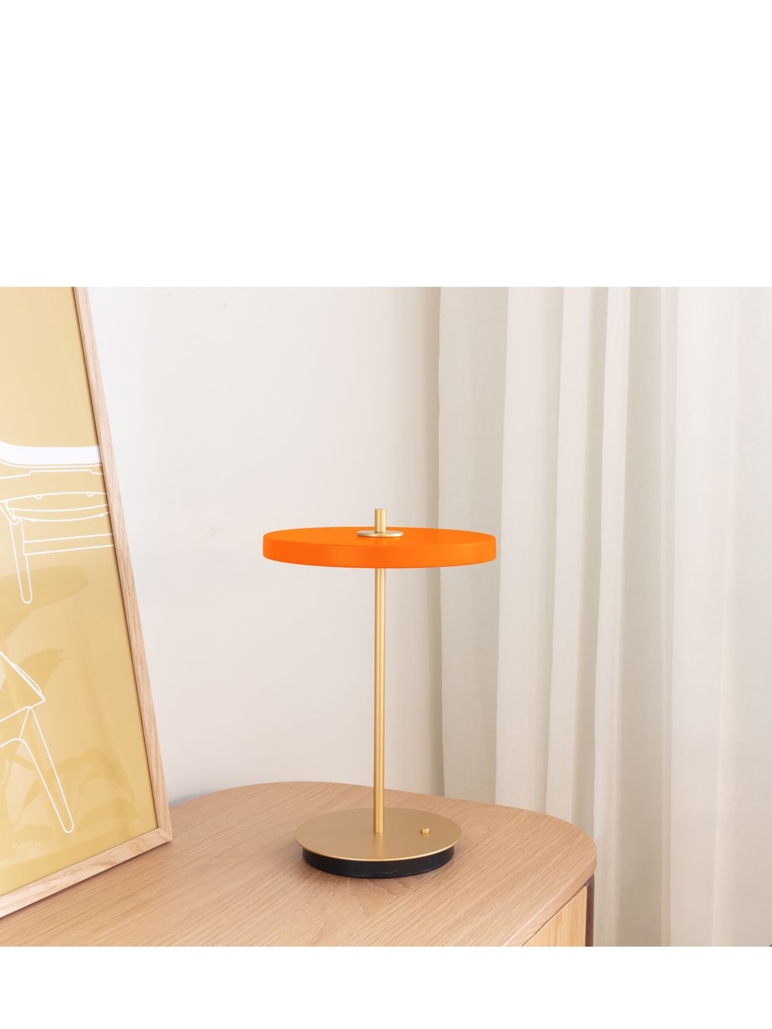 Shop Umage Asteria Move Table Lamp In Nuance Orange