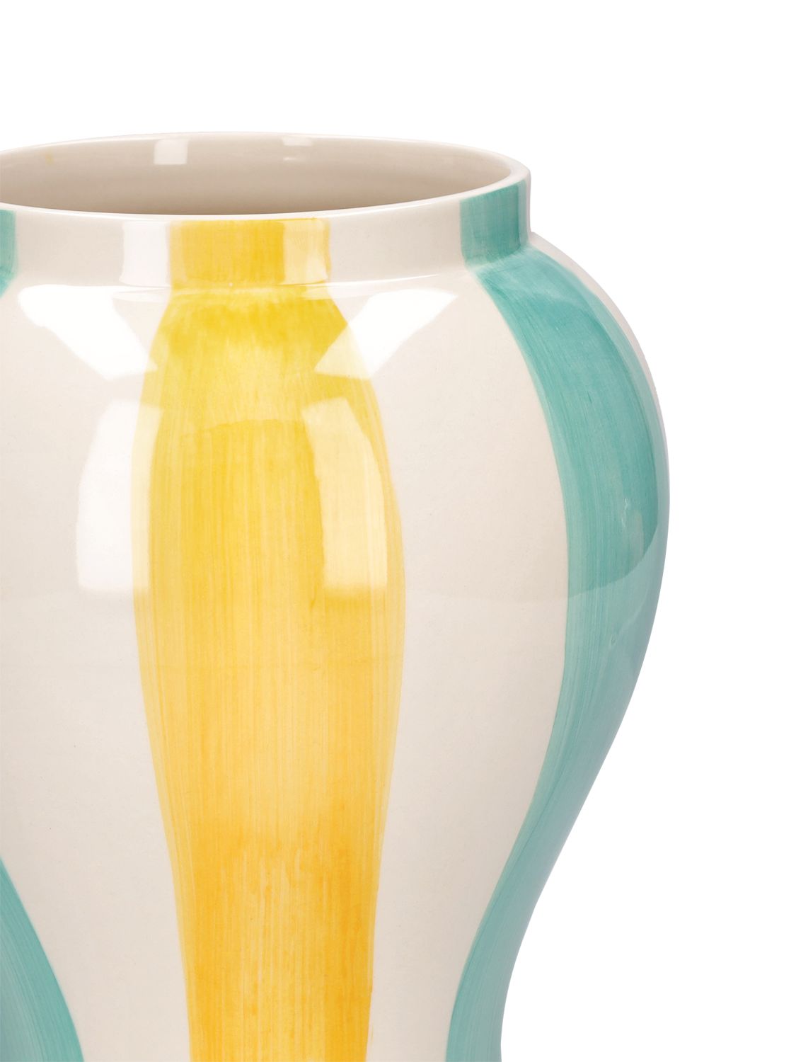 HAY SOBREMESA LARGE STRIPED VASE 