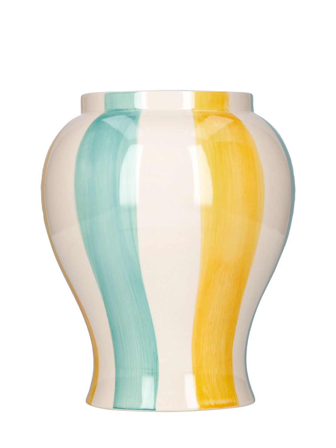 Hay Sobremesa Large Striped Vase In Multicolor