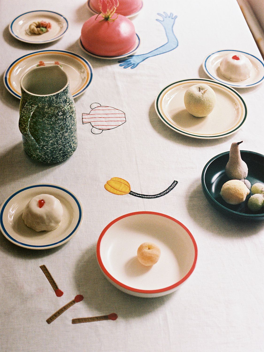 Hay Sobremesa Stoneware Plates Set Of Two 24.5cm In White