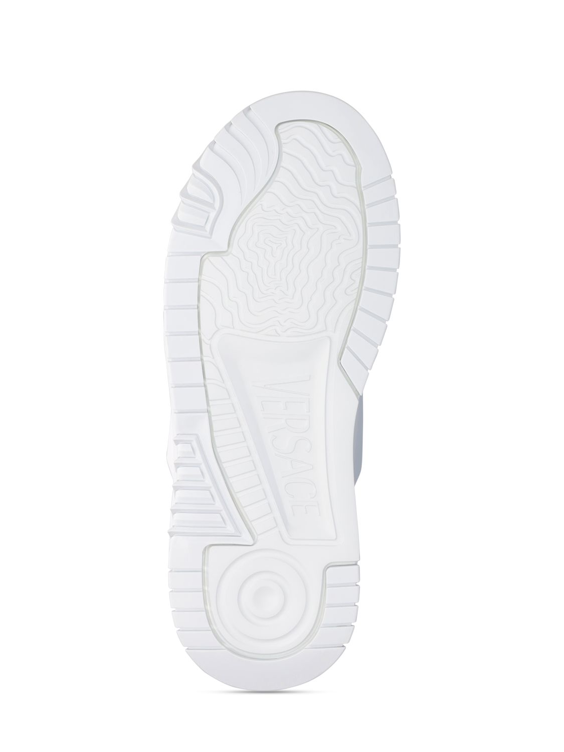 Versace Odissea Caged Rubber Medusa Sneakers In White