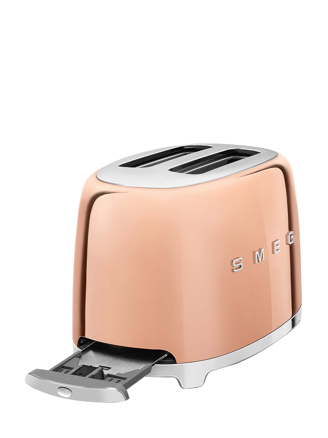 Shop Smeg Oro Rosa 2x2 Toaster In Rose Gold