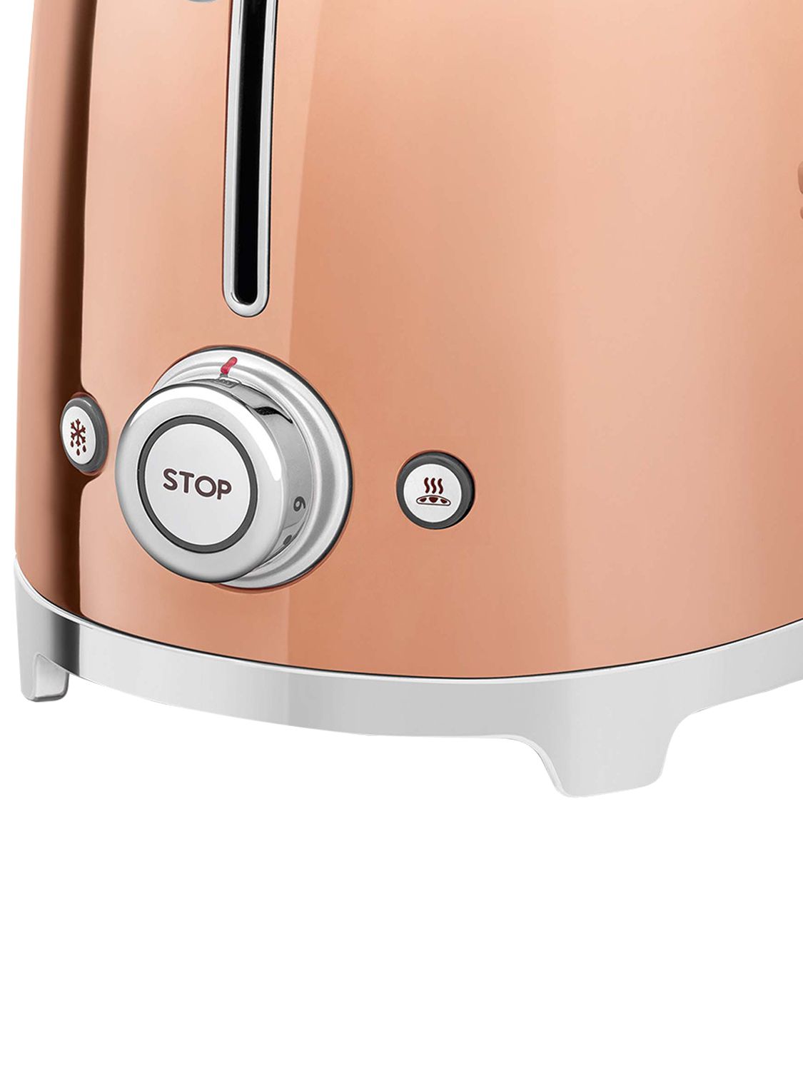 Shop Smeg Oro Rosa 2x2 Toaster In Rose Gold