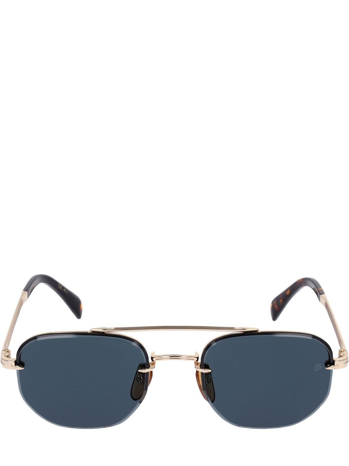 Db Geometric Stainless Steel Sunglasses