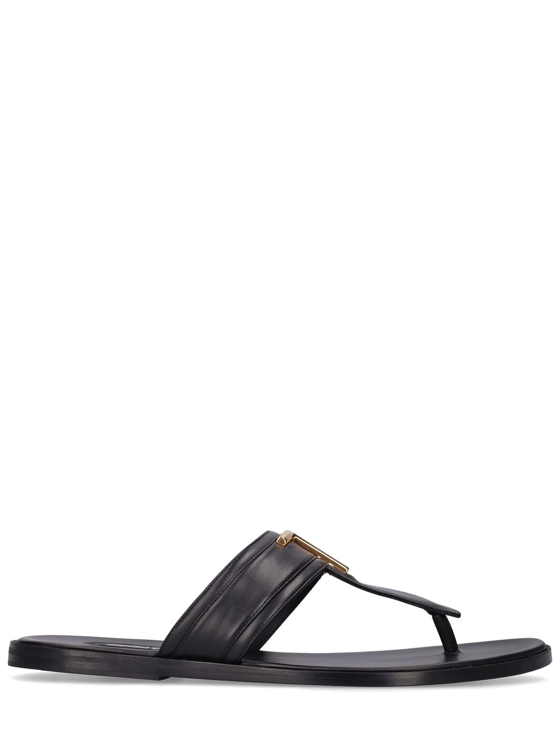 Sandales En Cuir Avec T En Métal - TOM FORD - Modalova