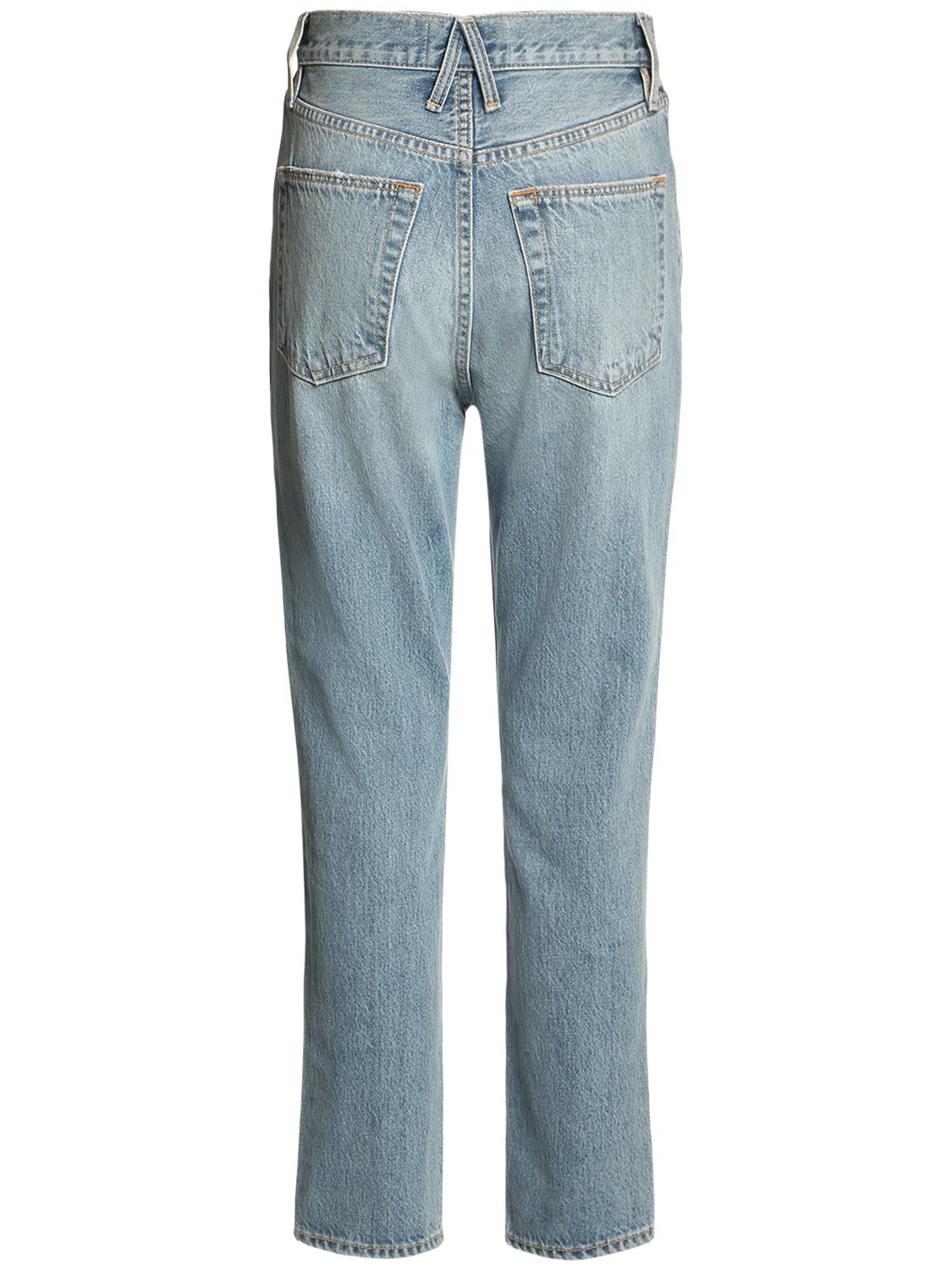 Shop Slvrlake Beatnick Ankle Straight Jeans In Light Blue