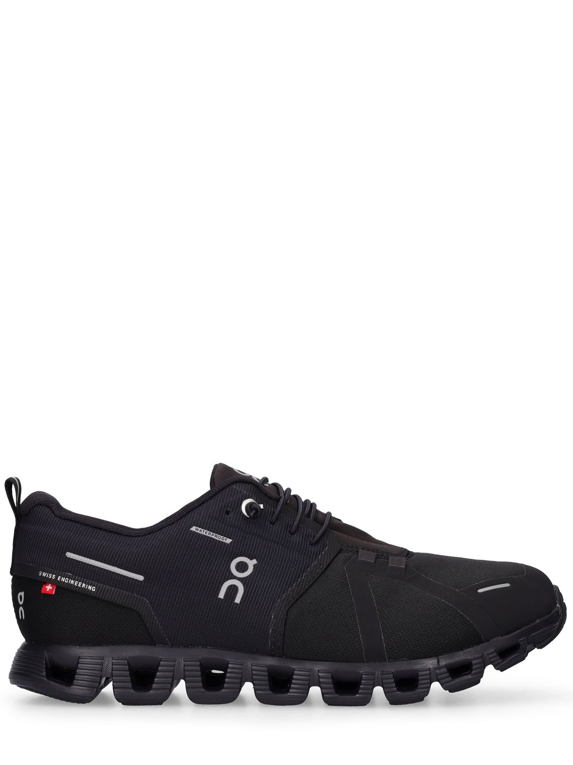 Shop On Cloud 5 Waterproof Sneakers In Black