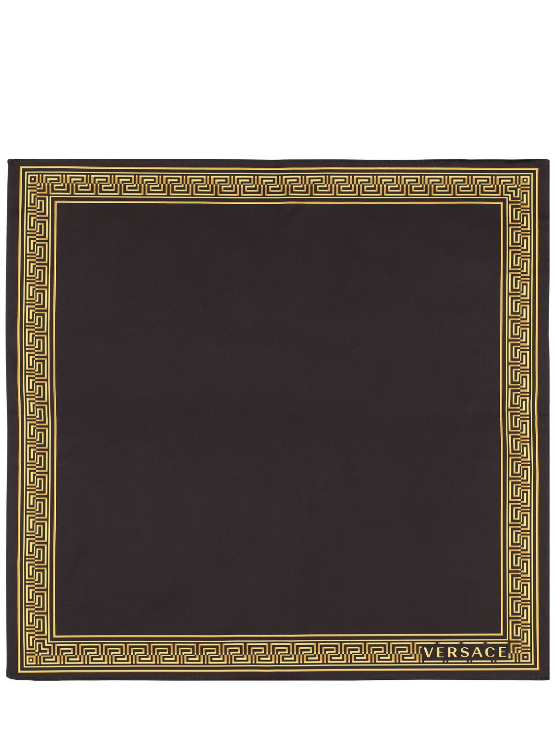 Versace Set Of 2 Medusa Amplified Tablemats In Black,gold