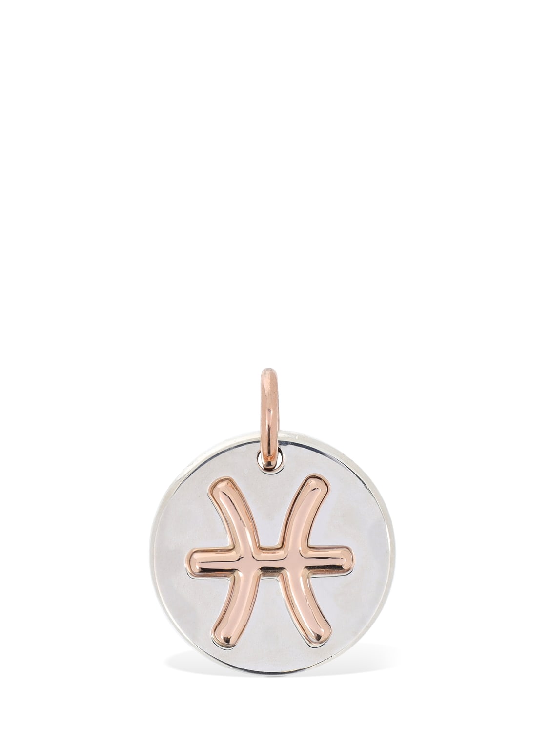 9kt Rose Gold 
Silver Pisces Charm