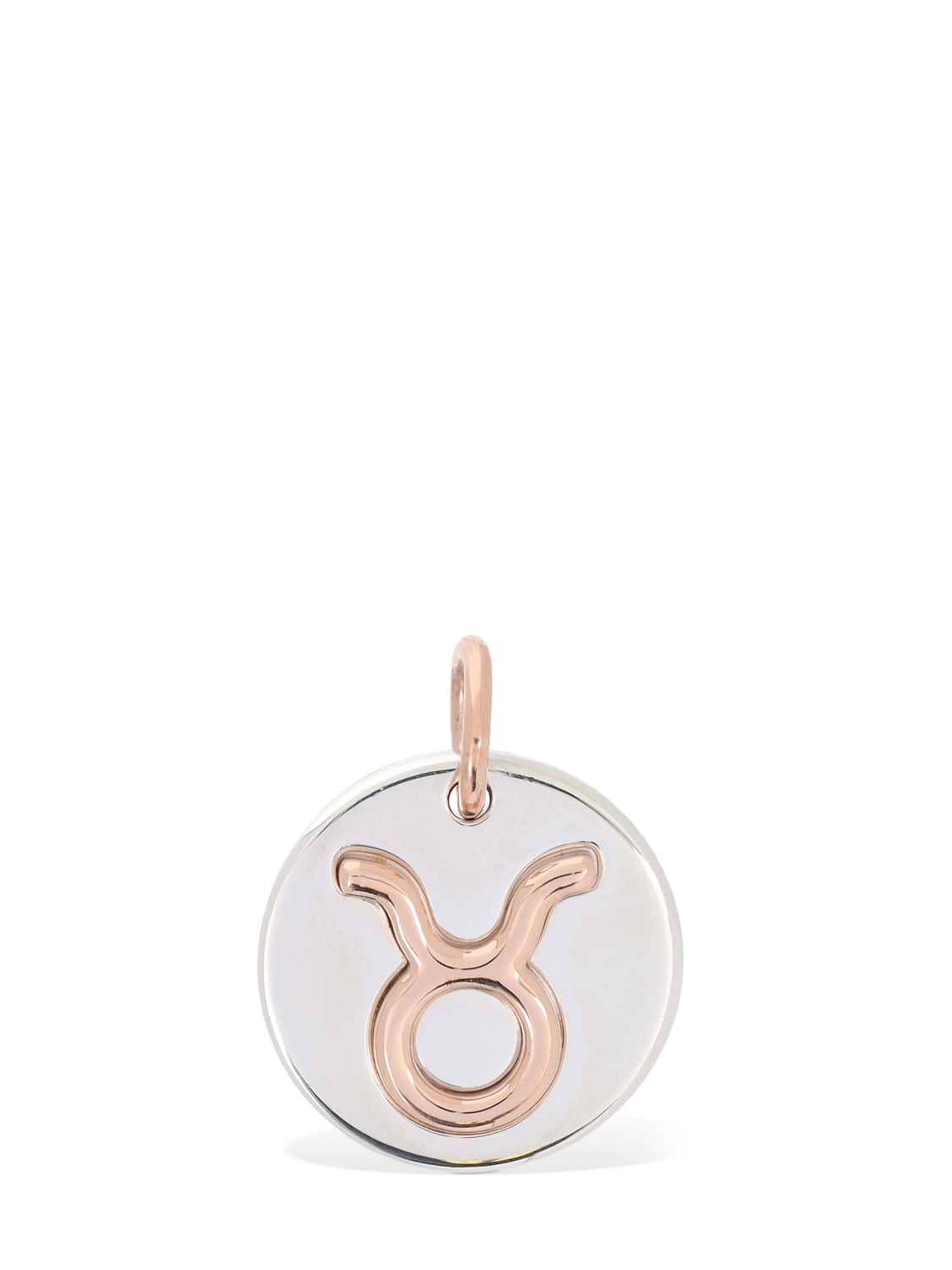 9kt Rose Gold & Silver Taurus Charm